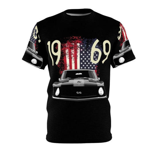 Stylish 1969 Chevy Camaro inspired T-shirt for classic car lovers