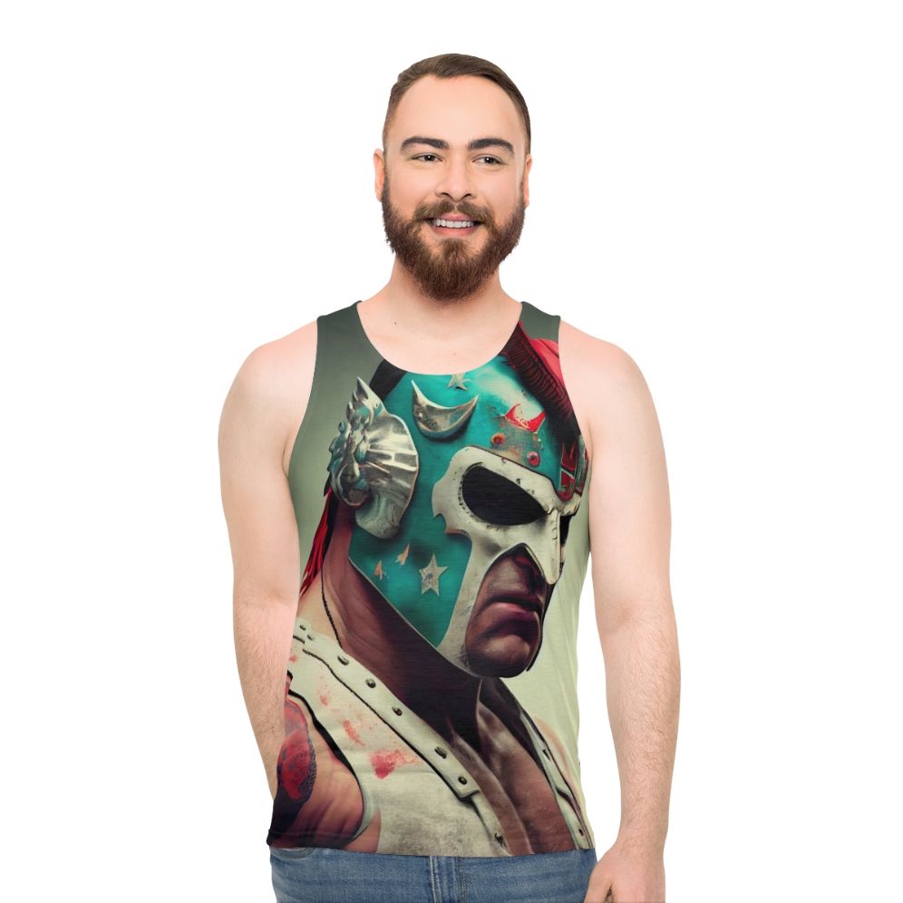 Unisex wrestling tank top for fight fans and culture - men