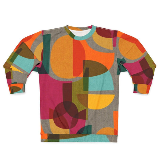 Multicolor mid century inspired kaleidoscope sweatshirt