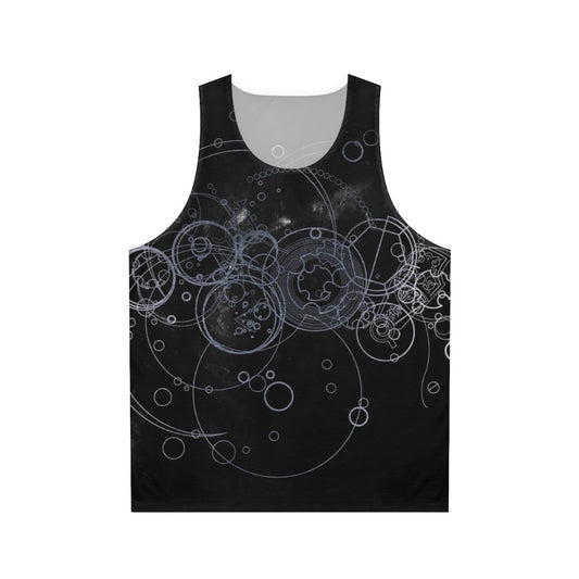 Gallifreyan Time Lord Unisex Silver Tank Top