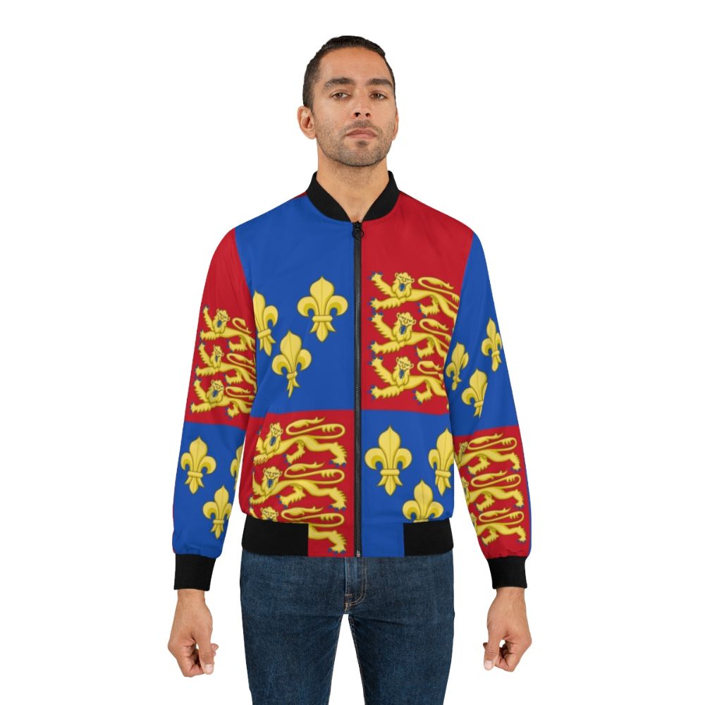 Henry V medieval royal arms of England bomber jacket - Lifestyle