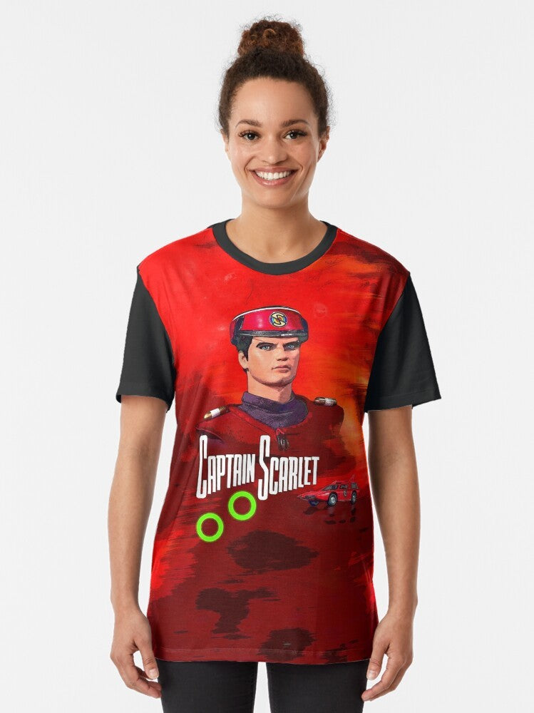 Retro Captain Scarlet Graphic T-Shirt - Women