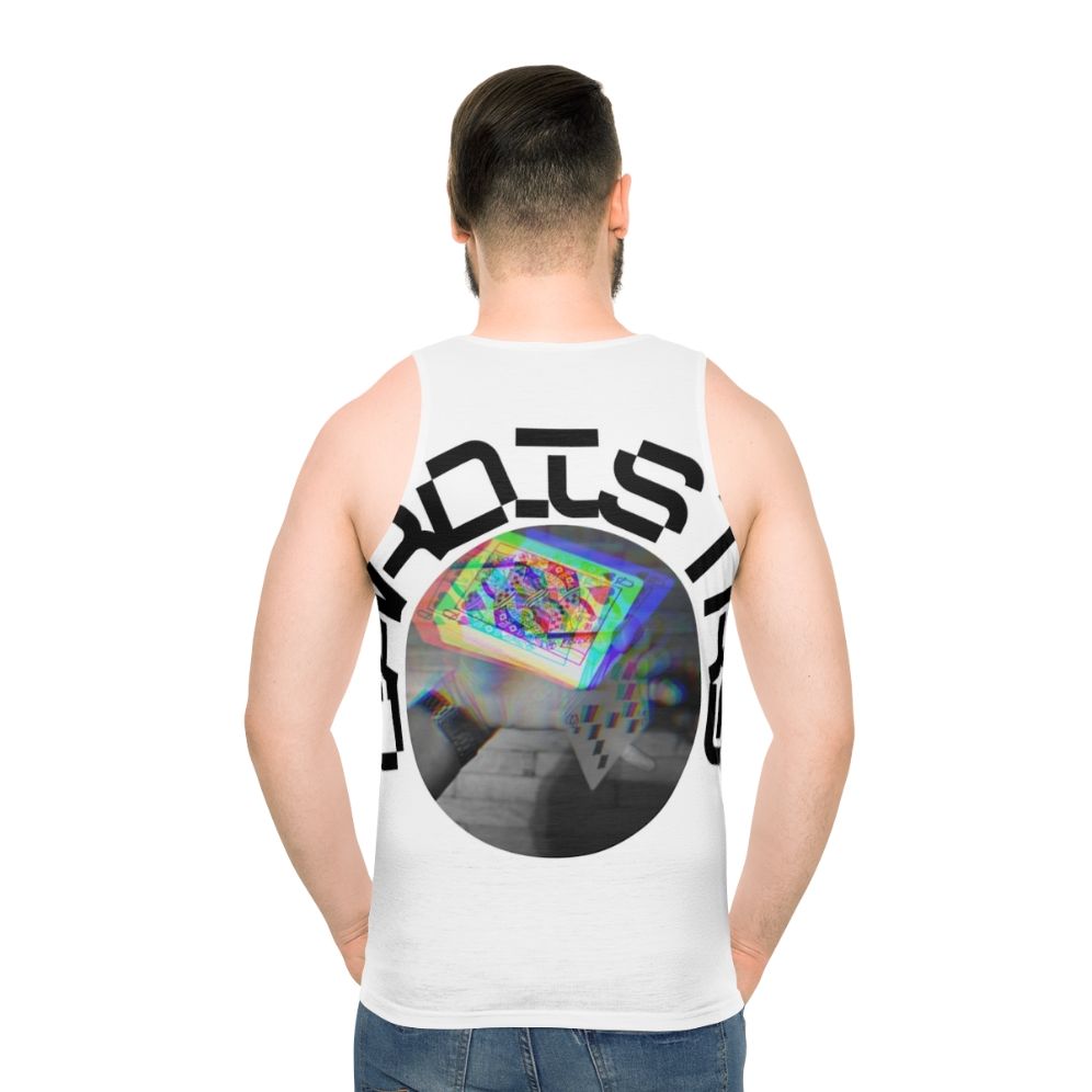 Unisex Cardistry Tank Top - men back