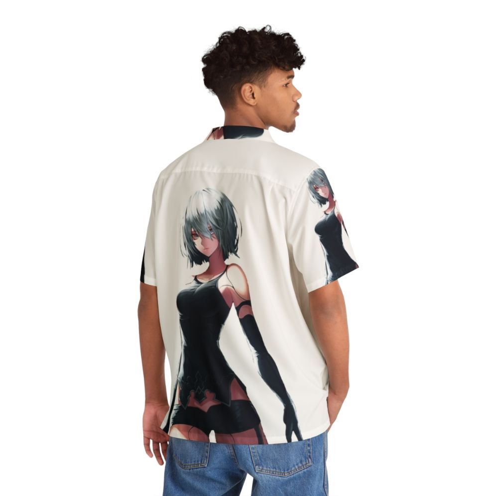 Yorha Type A No 2 Nier Automata Hawaiian Shirt - People Back