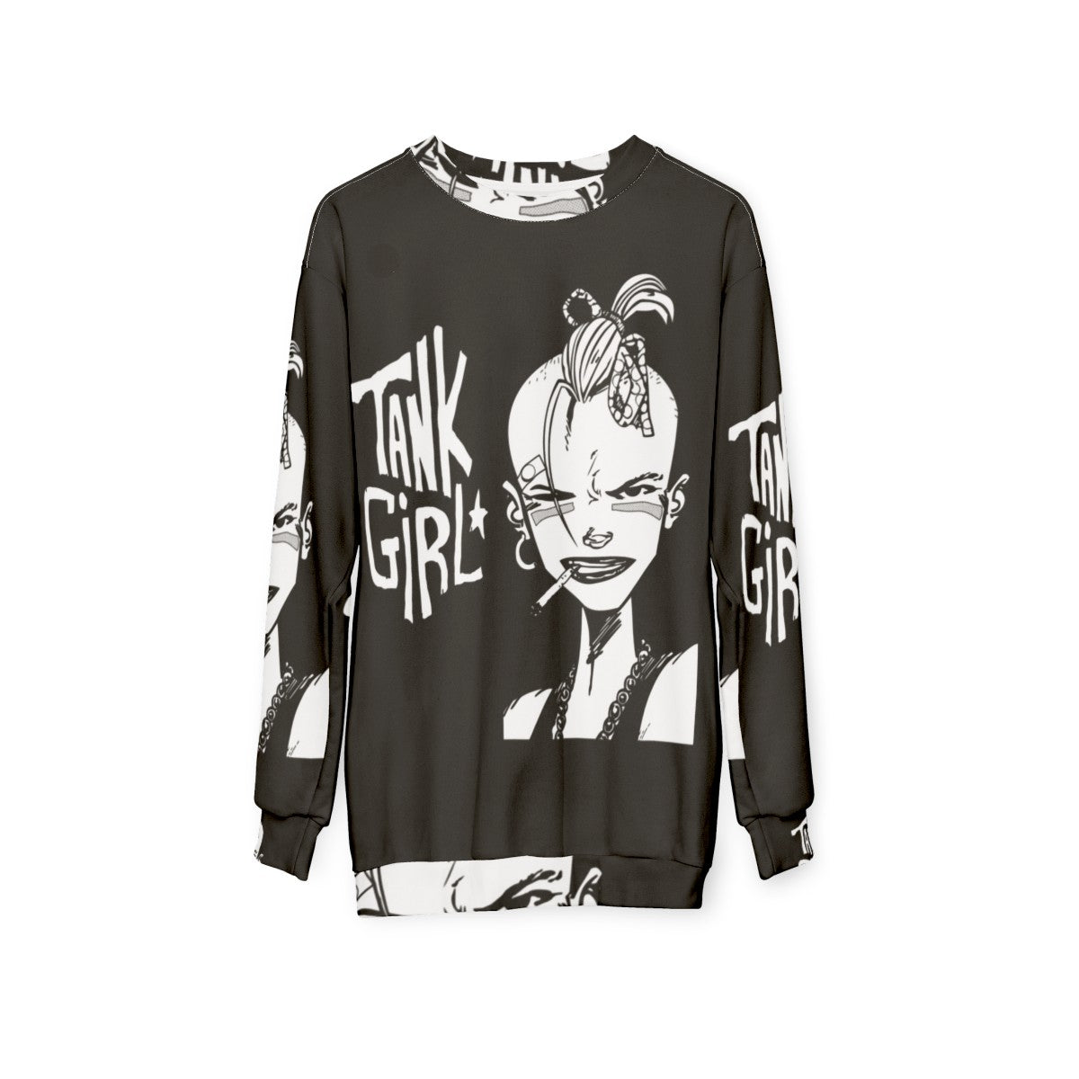 Punk Tank Girl Graphic Sweatshirt - hanging