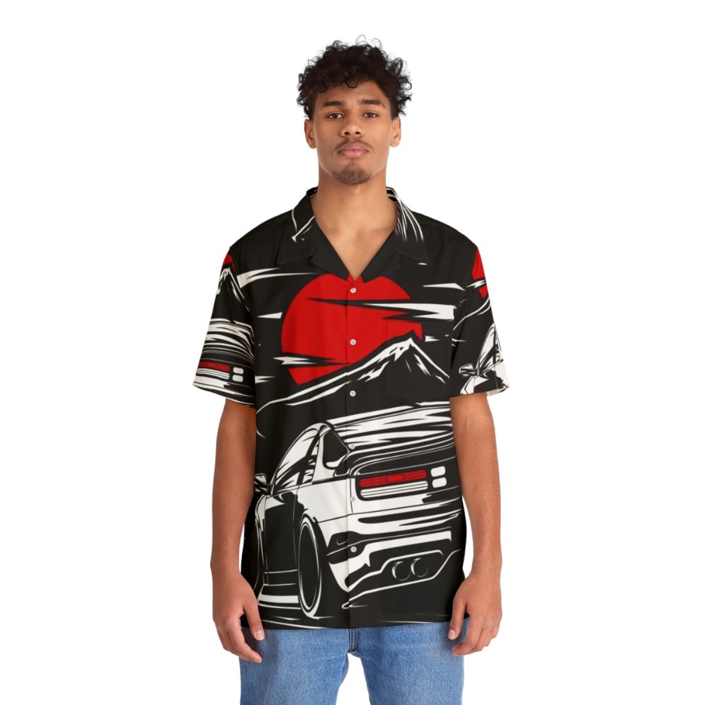 Nissan 300ZX Z32 Fairlady Hawaiian Shirt for Car Enthusiasts - People Front