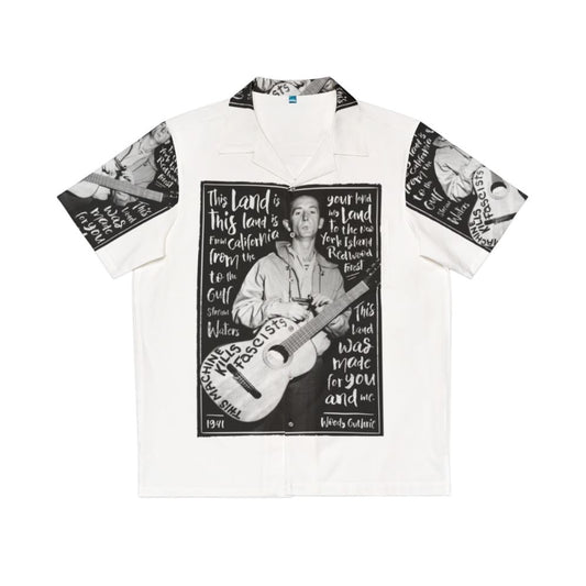 Woody Guthrie "This Land Is Your Land" Hawaiian Shirt