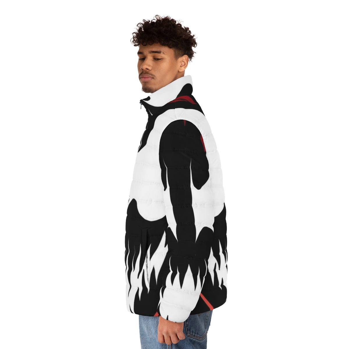 Venom Carnage M Byte Puffer Jacket graphic design fan art - men side left