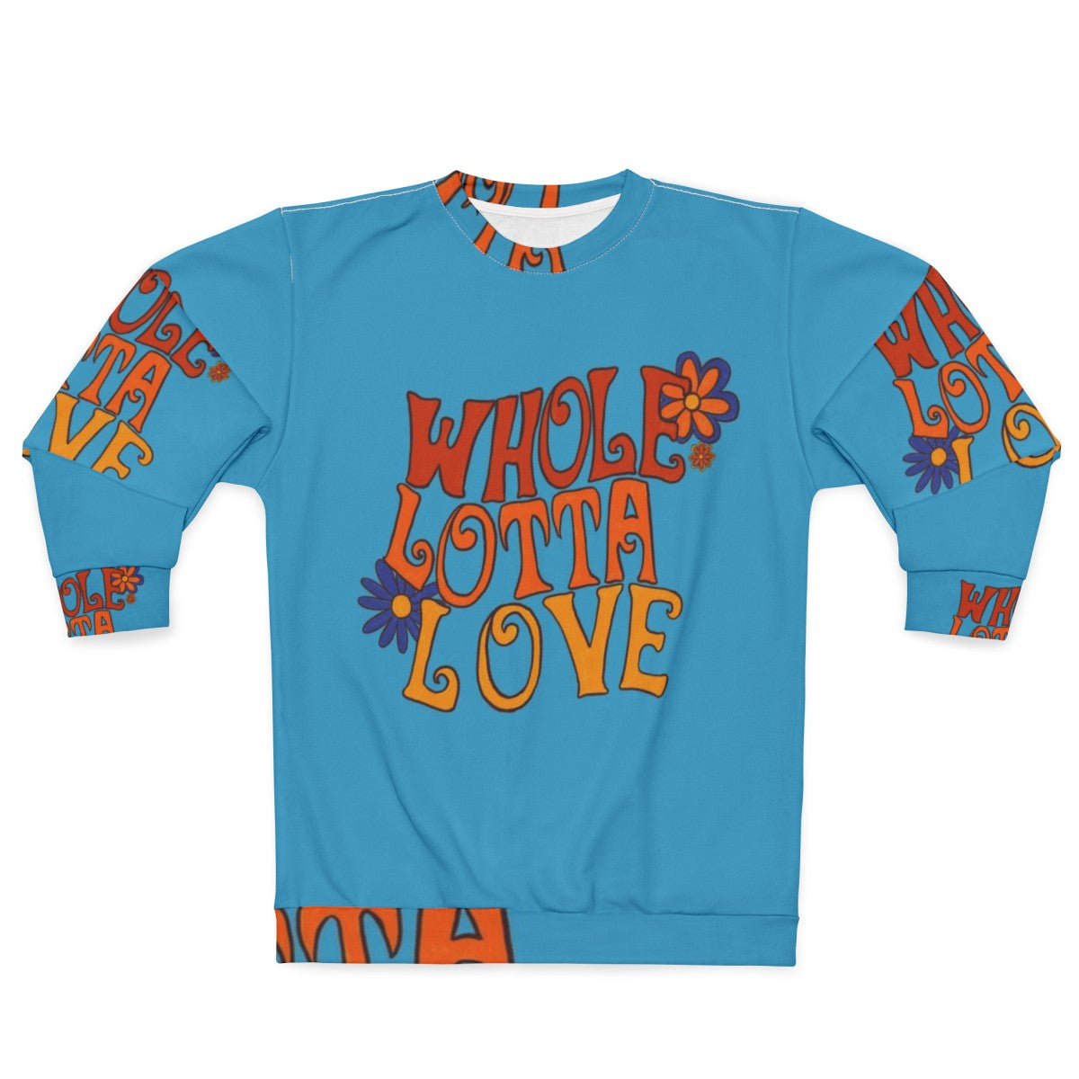 Led Zeppelin Inspired 'Whole Lotta Love' Retro Sweatshirt