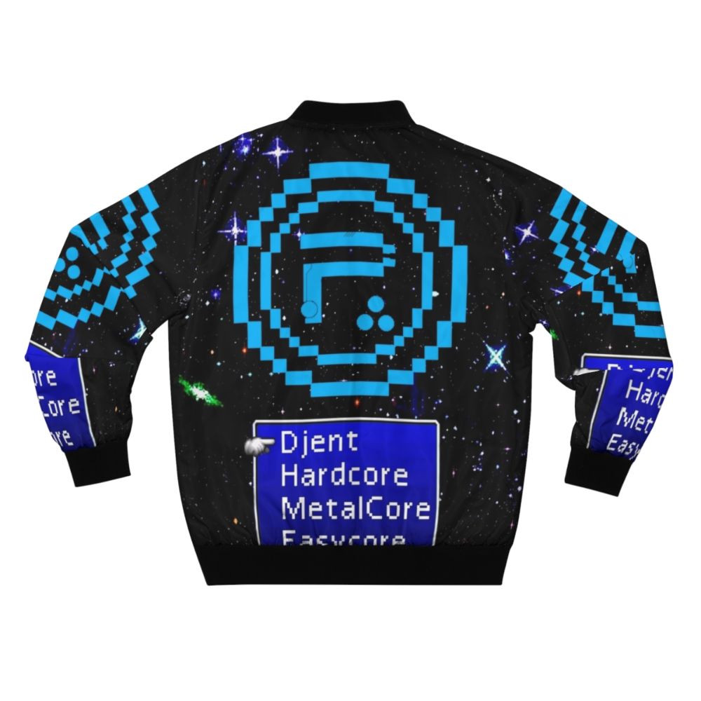 Periphery 8-Bit Metalcore Bomber Jacket with Select Difficulty design - Back