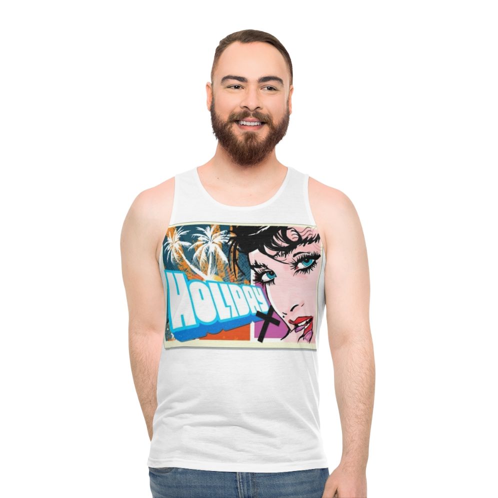 Unisex pop music tank top - men