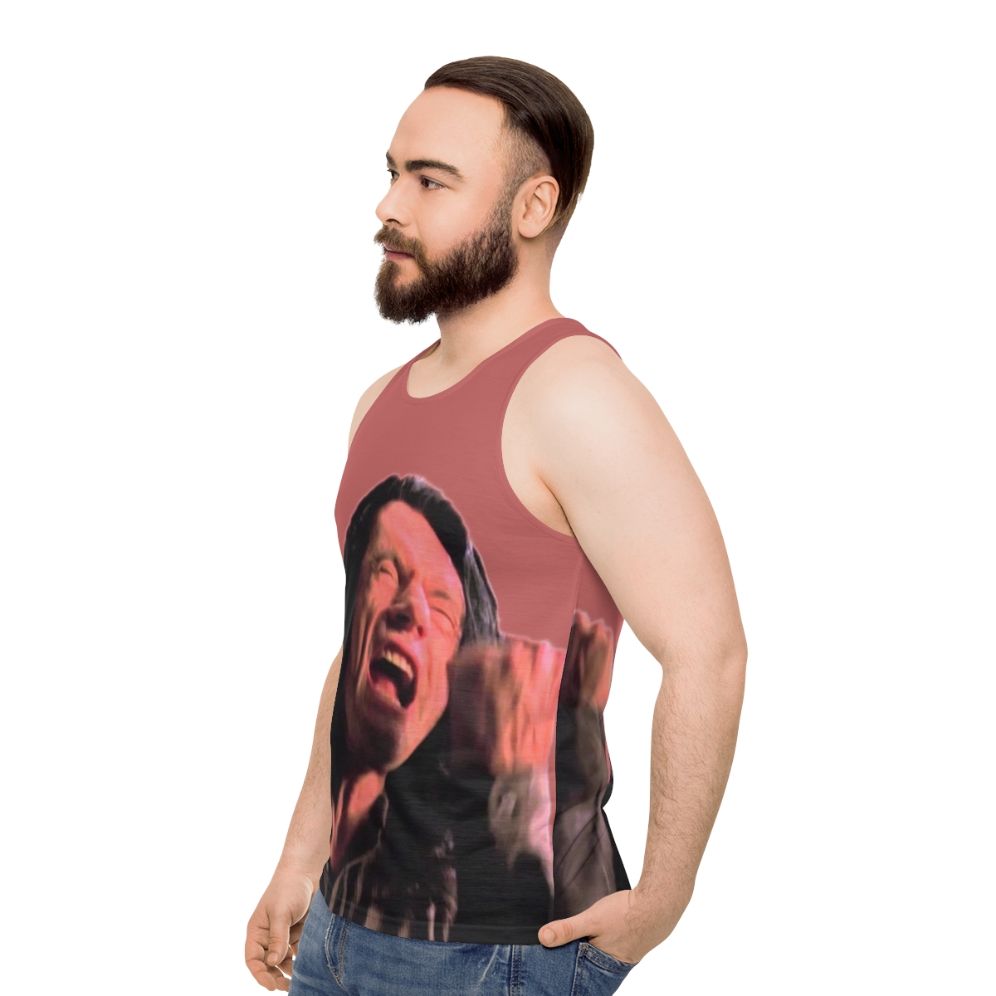 "You're Tearing Me Apart Lisa" The Room Unisex Tank Top - men side