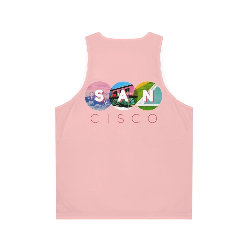 San Cisco Indie Music Unisex Tank Top - Back