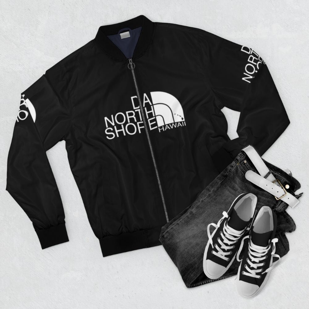 Hawaii Bomber Jacket from DA NORTH SHORE HAWAII - Flat lay