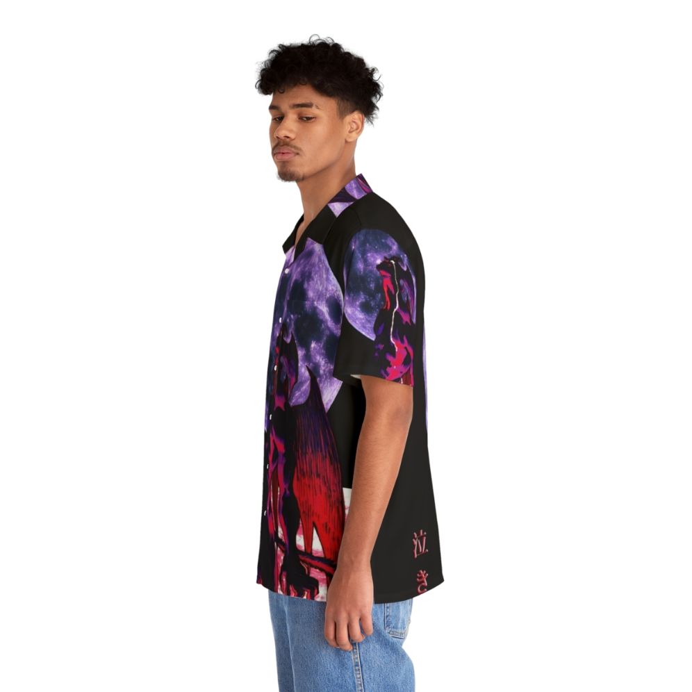 Devilman Crybaby inspired Hawaiian shirt with anime and 90s aesthetic - People Left