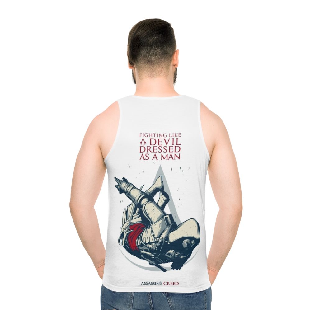 Edward Kenway Leap of Faith Unisex Tank Top - men back