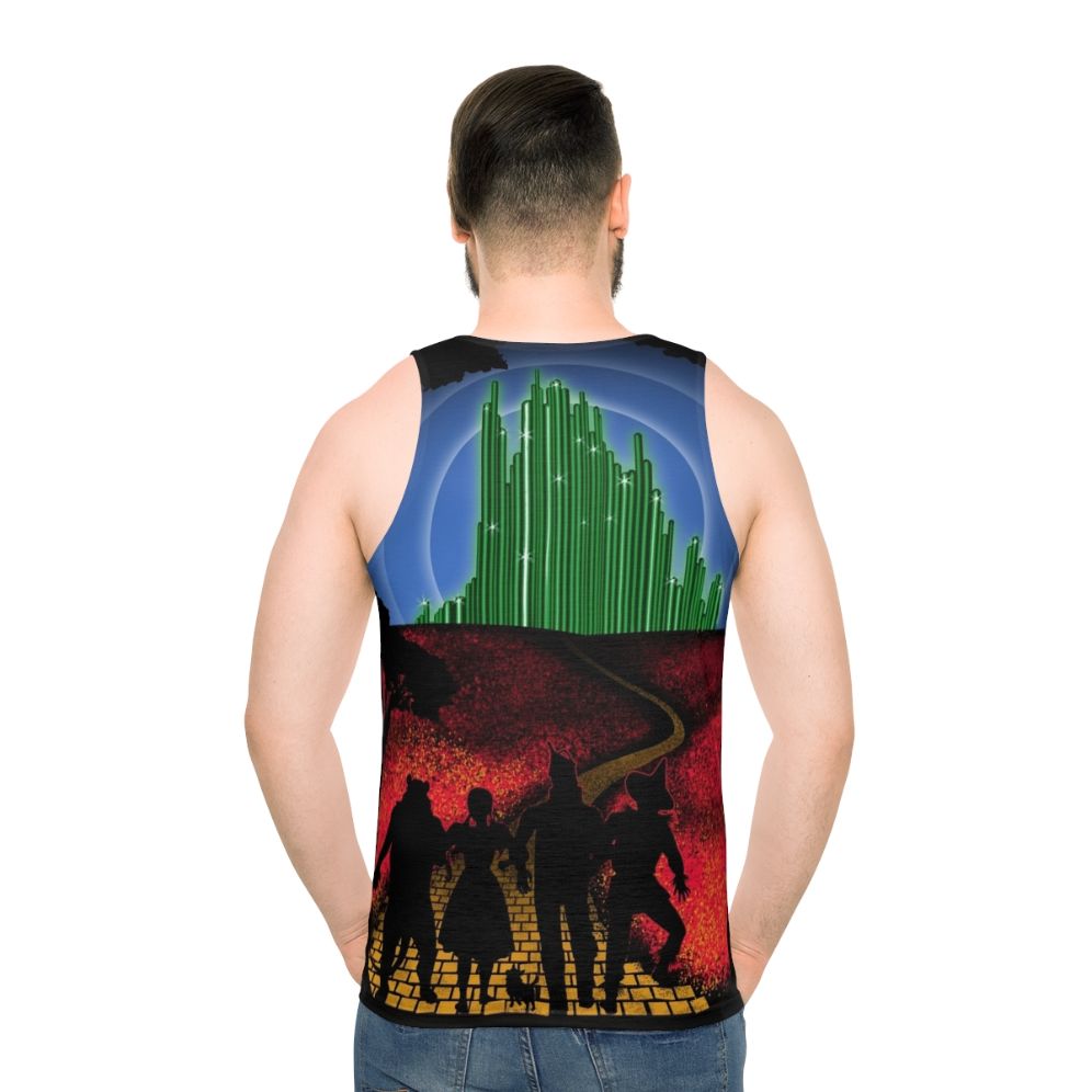 Wizard of Oz "Yellow Brick Road" Unisex Tank Top - men back