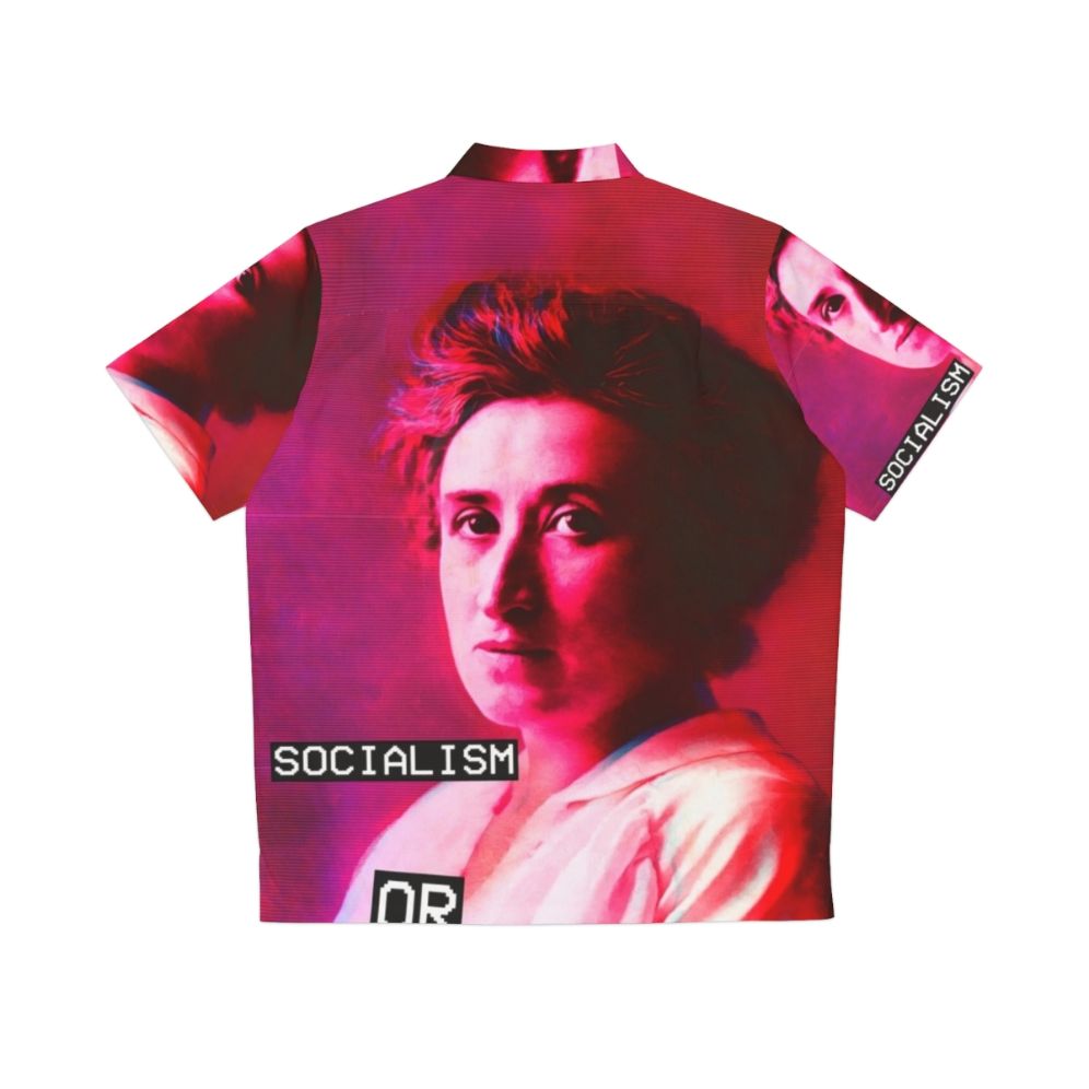 Rosa Luxemburg Inspired Antifascist Hawaiian Shirt - Back