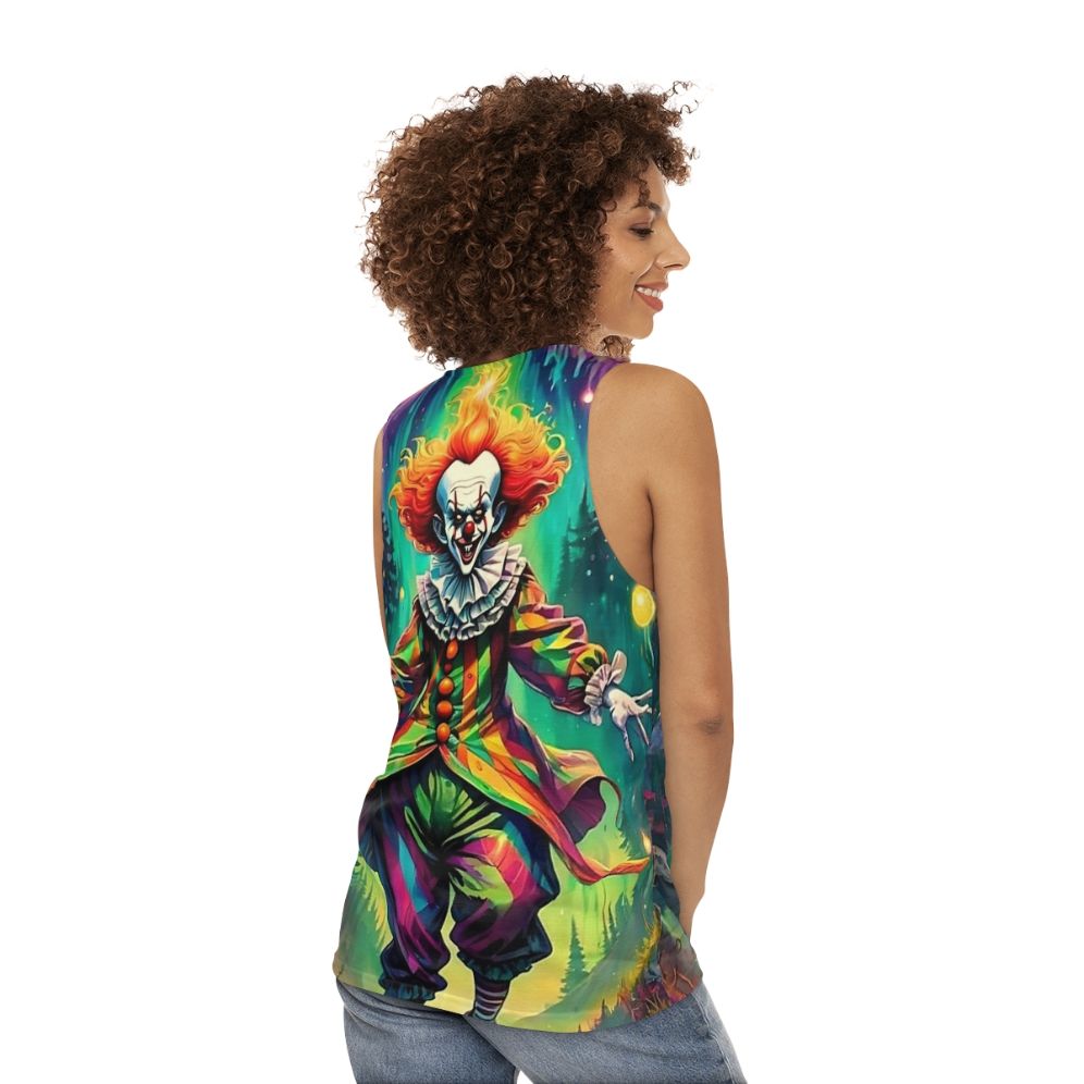 Scary clown unisex tank top - women back