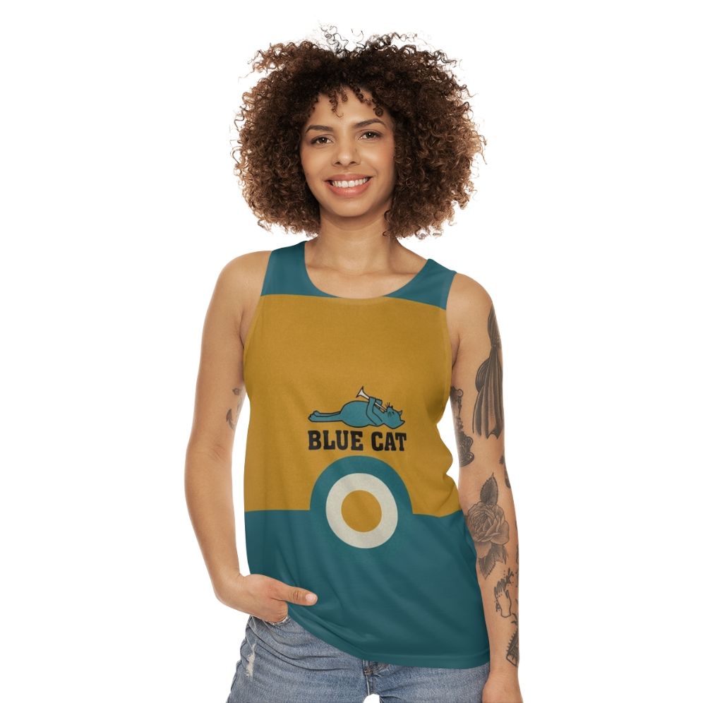 Blue Cat Unisex Tank Top - women