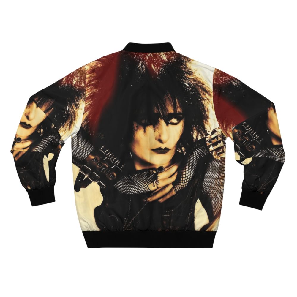 Vintage-inspired bomber jacket featuring the iconic Siouxsie and the Banshees logo and imagery - Back