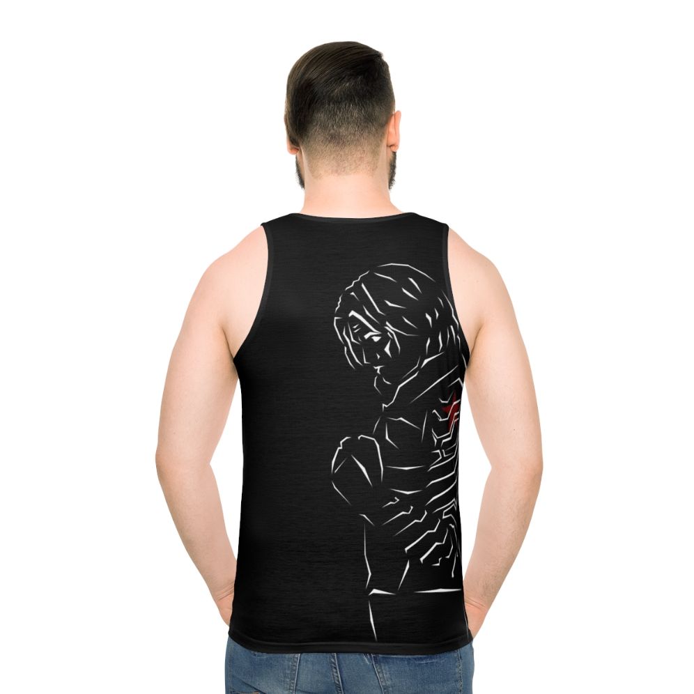 Marvel's Winter Soldier Unisex Tank Top - men back