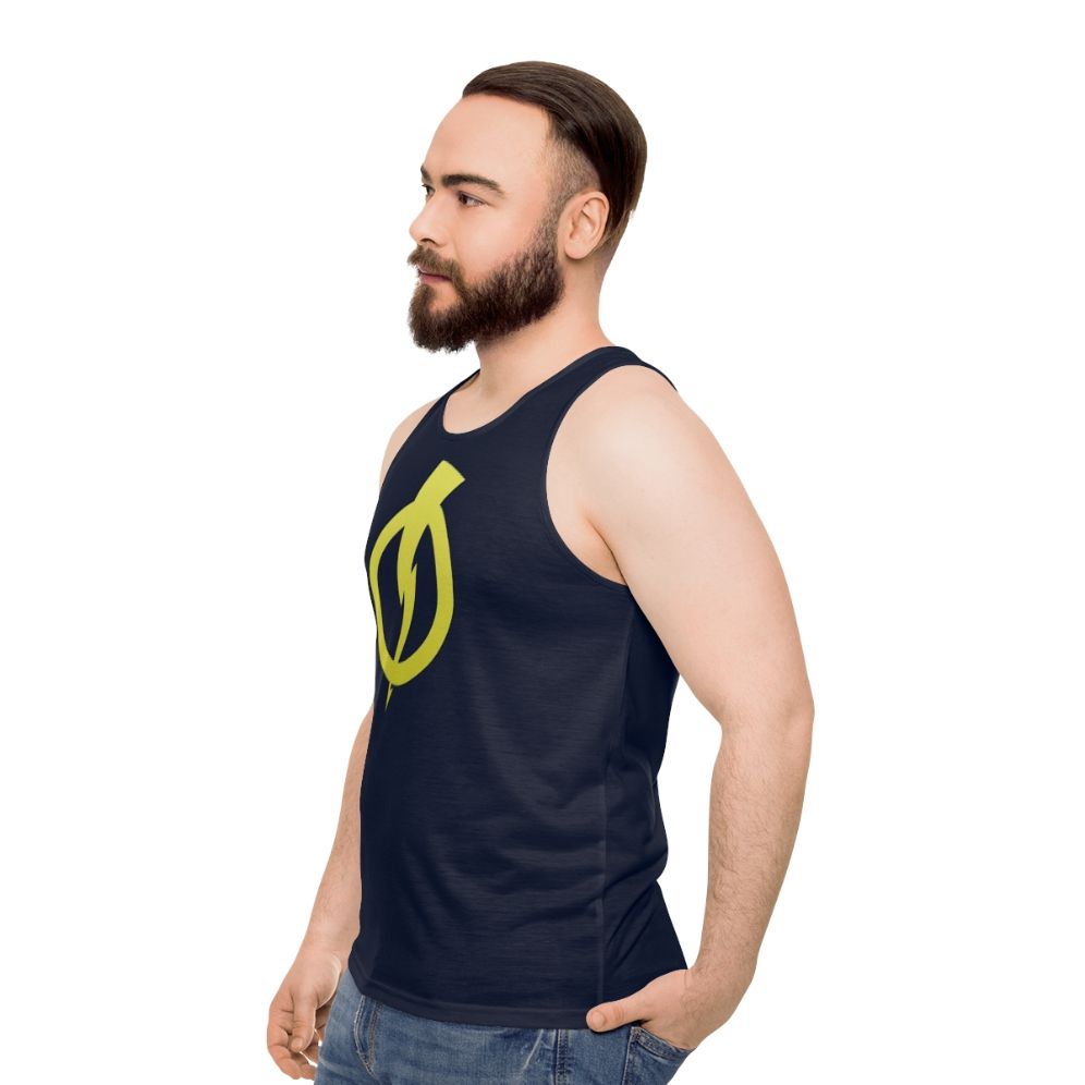 Static Shock Unisex Comic Book Hero Tank Top - men side