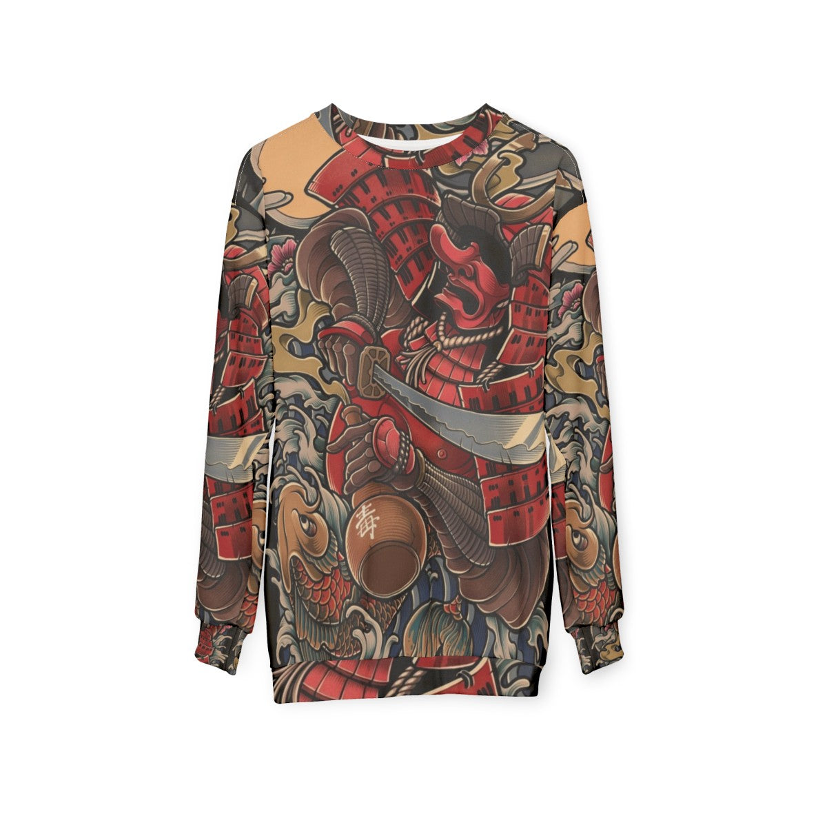 Drunken Samurai Japanese Tattoo Art Sweatshirt - hanging