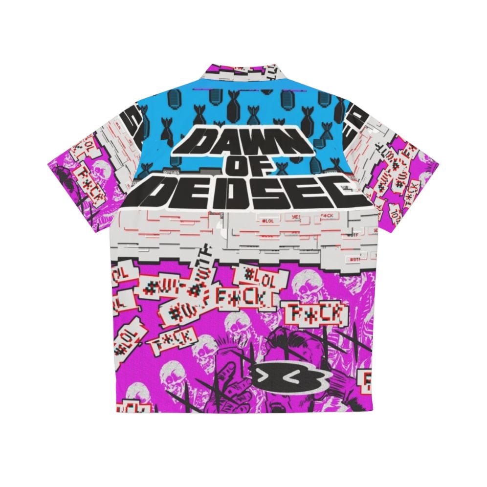 Dawn of Dedsec Hawaiian Shirt - Watchdogs Gaming Merchandise - Back