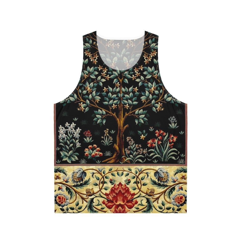 Midnight floral tapestry unisex tank top