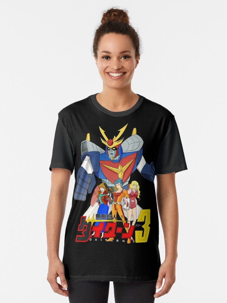 Daitarn 3 vintage anime robot graphic t-shirt - Women