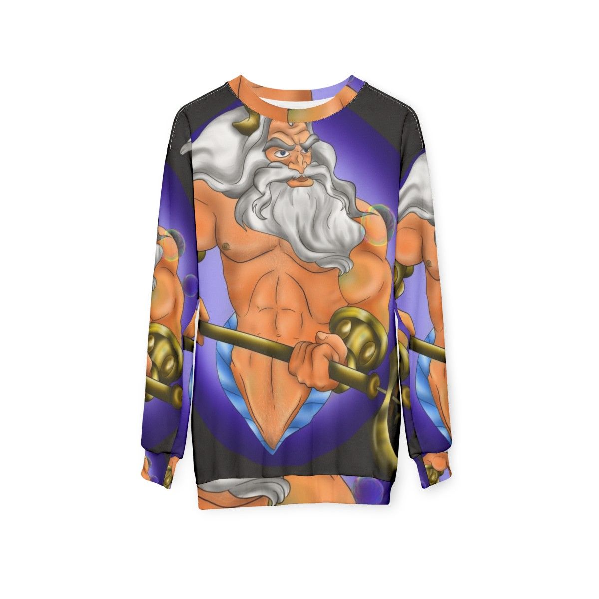 King Triton merman Disney character wearing a sweatshirt - hanging