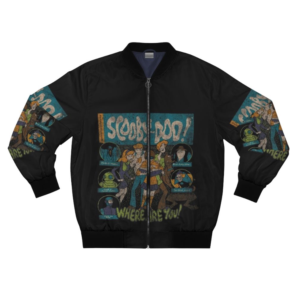 Vintage Cartoon Bomber Jacket featuring Scooby and the Gang