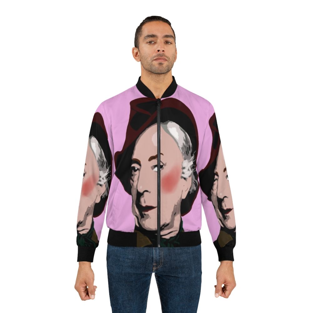 Quentin Crisp Icon Bomber Jacket, featuring the legendary LGBTQ+ figure - Lifestyle