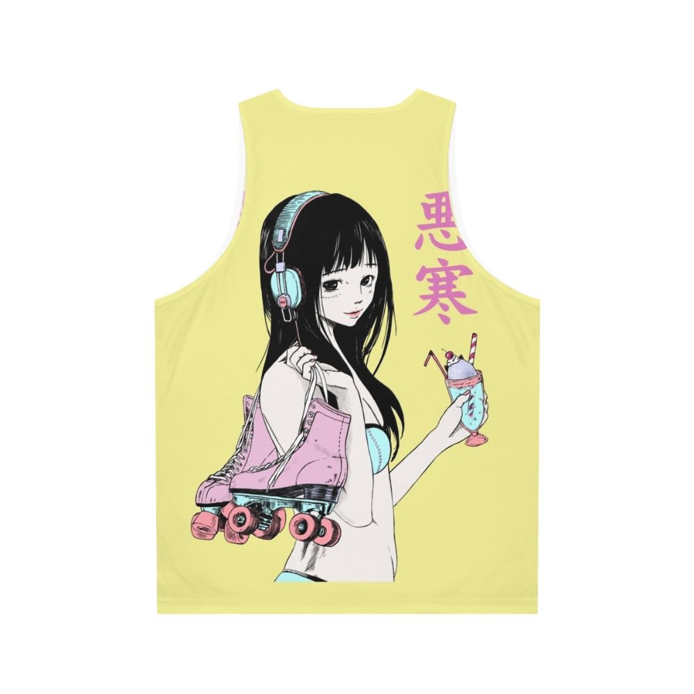 Chill Lofi Summer Girl Unisex Tank Top - Back