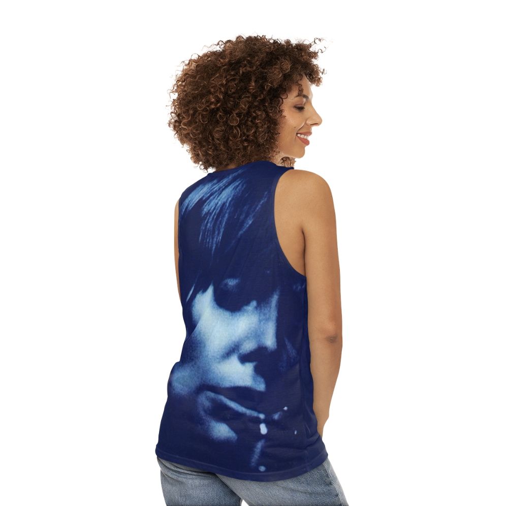 Joni Mitchell Blue Unisex Folk Music Tank Top - women back