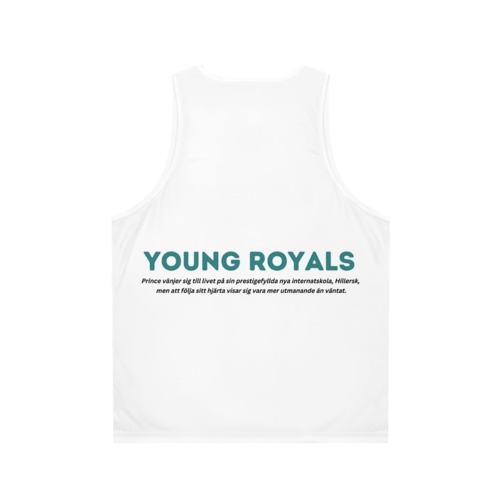 Young Royals Unisex Netflix Tank Top with Pride Design - Back