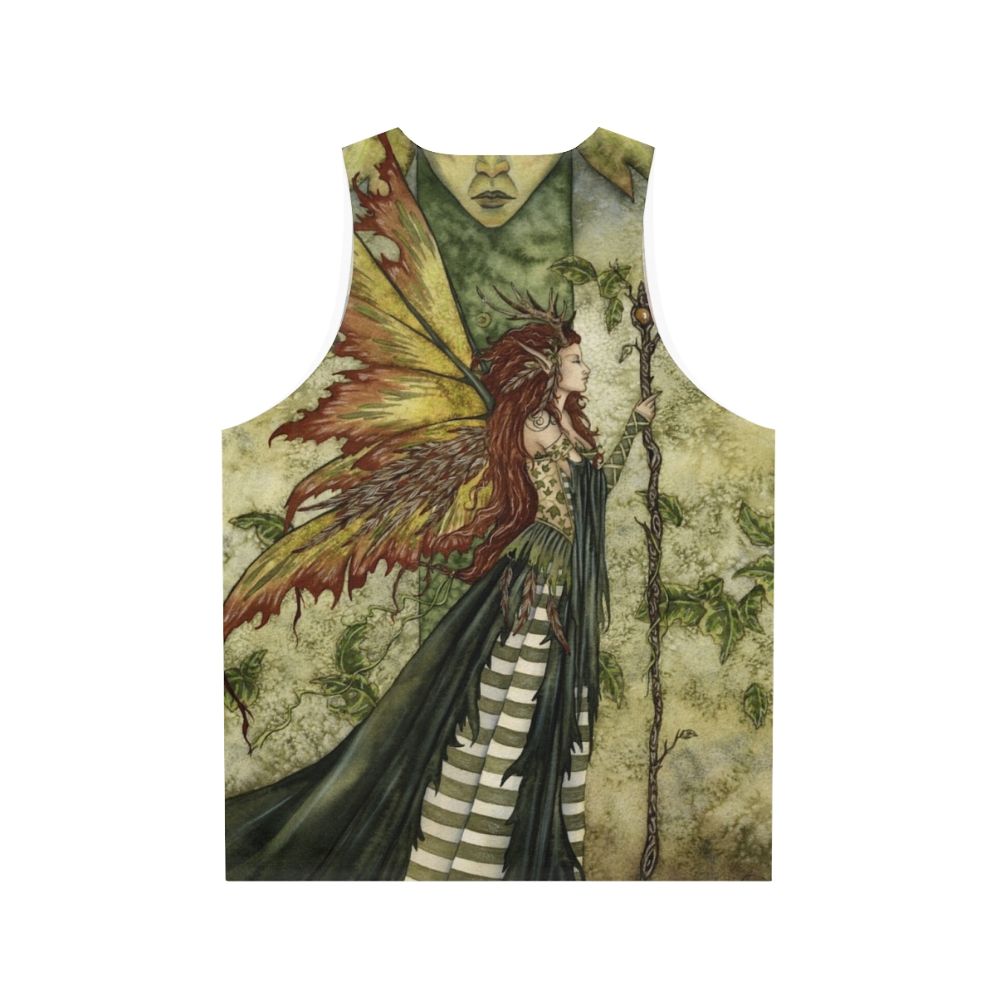 Enchanting green fairy unisex tank top - Back