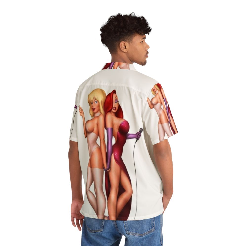 Retro Jessica Rabbit & Holli Would Hawaiian Shirt - People Back