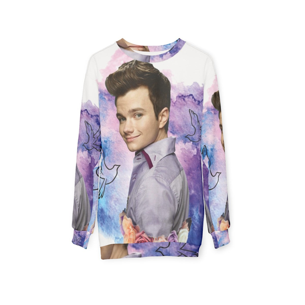 Glee Kurt Hummel Watercolor Sweatshirt - hanging