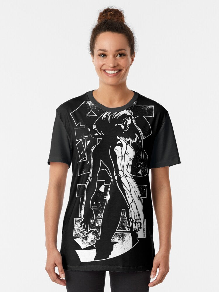 Alita Battle Angel cyberpunk retro anime manga graphic t-shirt - Women