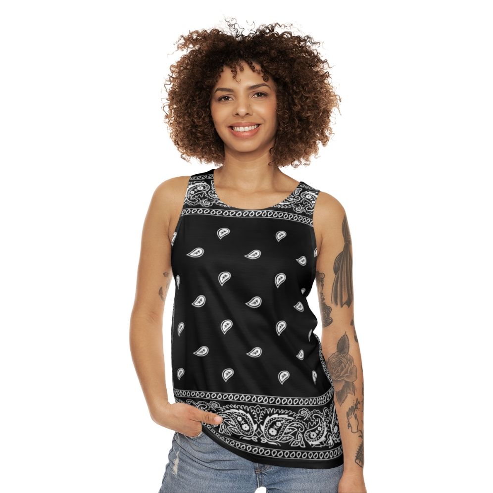 Bandana unisex tank top - women