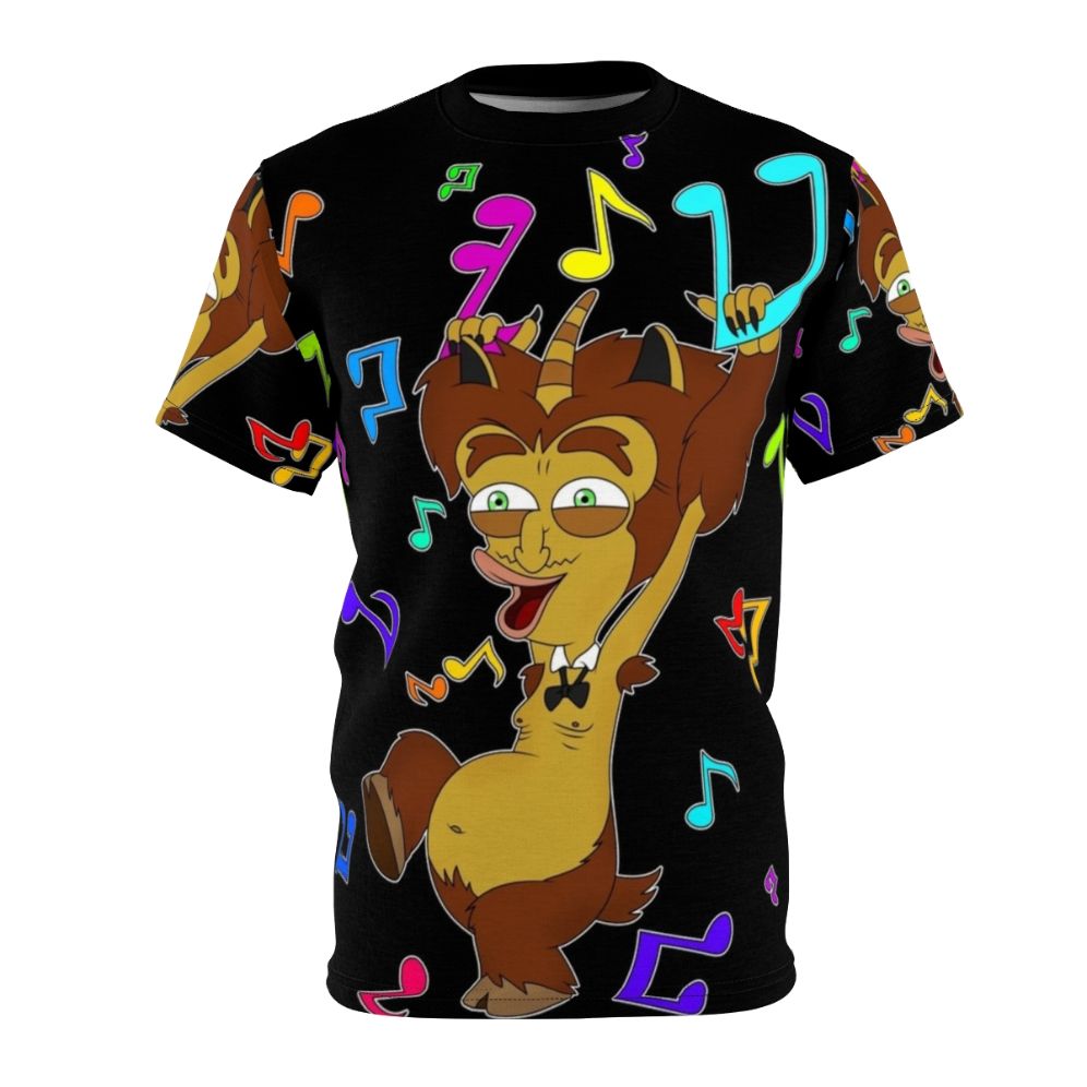 Animated Big Mouth Music T-Shirt featuring Maury the Hormone Monster