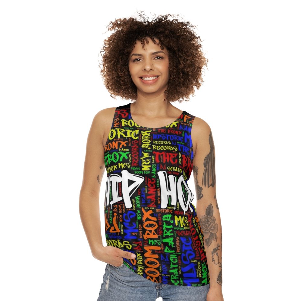 Hip hop music 50th anniversary unisex tank top - women