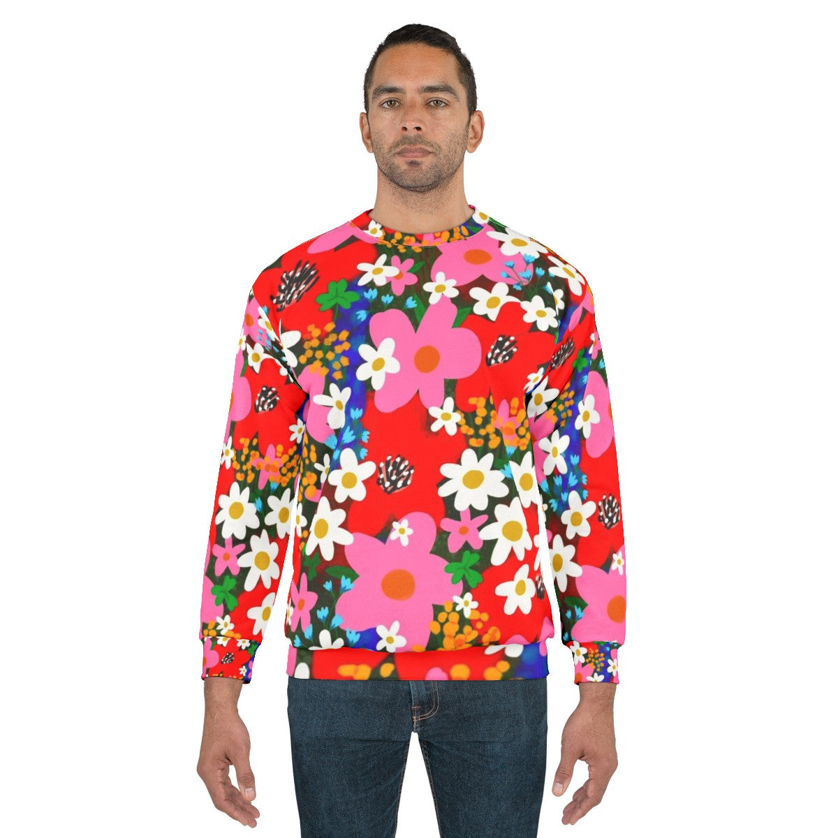 Flower Power Floral Sweatshirt - men