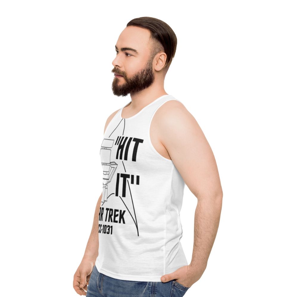 Star Trek Discovery Captain Pike Unisex Tank Top - men side