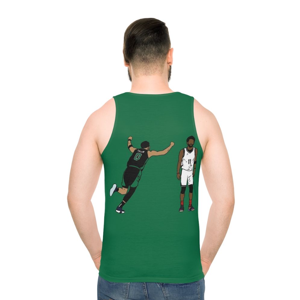 Jayson Tatum Game Winner Celebration Unisex Tank Top - men back