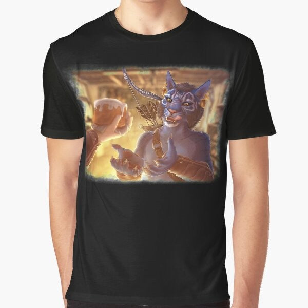 Inigo Wants a Sweetroll Skyrim Graphic T-Shirt