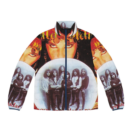 Rata Blanca Heavy Metal Puffer Jacket featuring the album "Espadas Y Rosas"