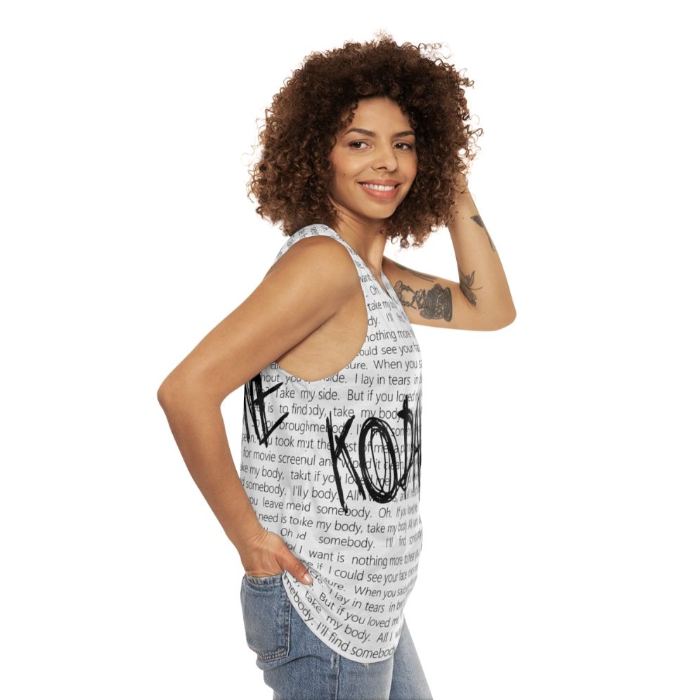 Kodaline "All I Want" Unisex Music Lover's Tank Top - women side